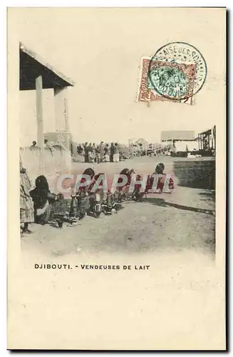 Cartes postales Djibouti Somalis Vendeuses de lait TOP