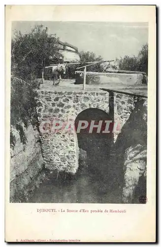 Cartes postales Djibouti Somalis La source d eau potable de Hambouli TOP