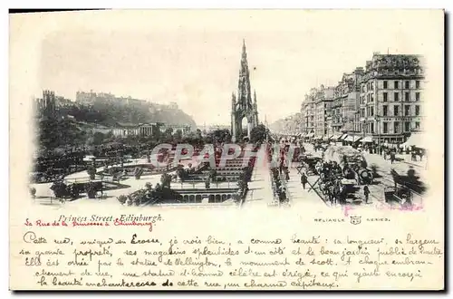 Cartes postales Edinburgh Princes Street