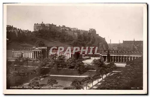 Cartes postales Edinburgh Castle From Scott Monument