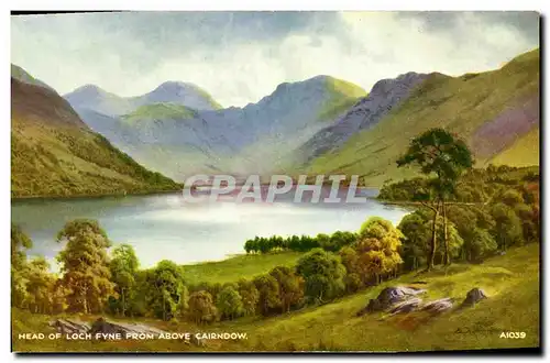 Cartes postales Head of Loch Fyne from Above Cairndow