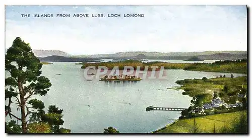 Cartes postales The Islands From Above Luss Loch Lomond