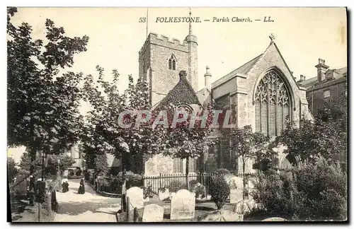 Cartes postales Folkestone Parish Church