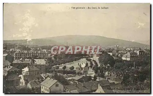 Cartes postales Vue generale au found le Salbert Belfort