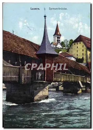 Cartes postales Suisse Luzern Spreuerbrucke