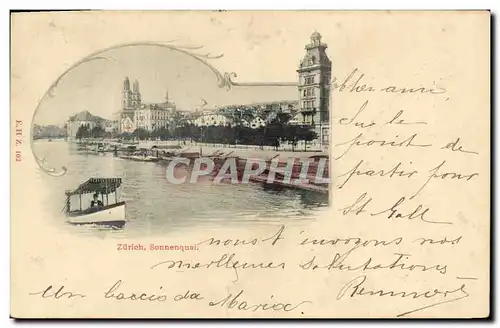 Cartes postales Suisse Zurich Sonnenquai