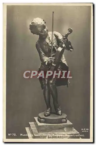 Cartes postales Paris Musee du Luxembourg Mozart enfant Violon