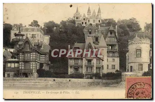 Cartes postales Trouville Un groupe de villas