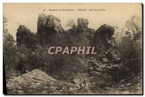 Cartes postales Environs De Montherme Thilay Roc De La Tour