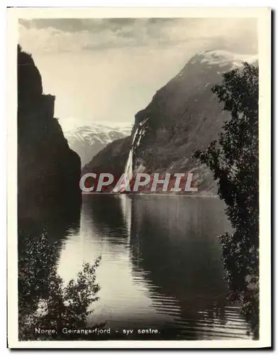 Cartes postales moderne Norge Geirangerjord Syv Sostre