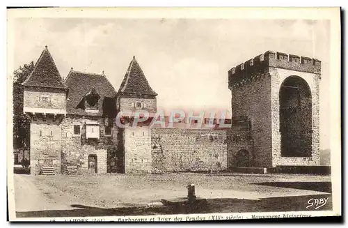 Cartes postales Cahors Barbacane et tour des pendus