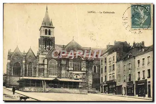 Cartes postales Laval La Cathedrale