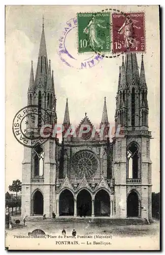 Cartes postales Pontmain La Basilique