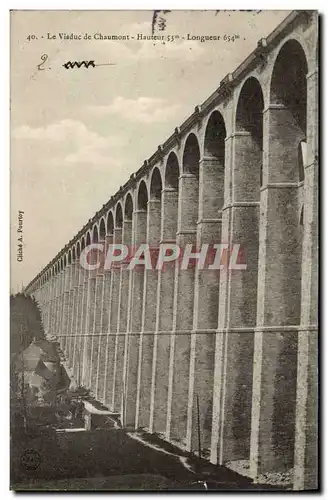 Cartes postales Le viaduc de Chaumont