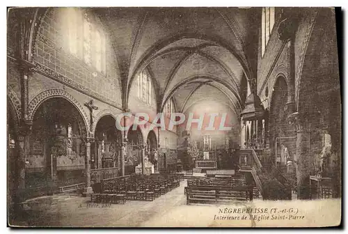 Cartes postales Negrepelisse Interieur de L&#39Eglise Saint Pierre