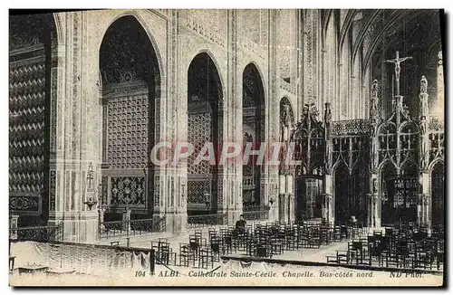 Cartes postales Albi Les Cathedrale Ste Cecile Chapelle Bas cotes Nord