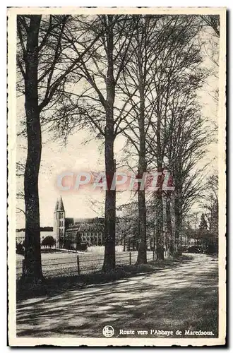 Cartes postales Route vers l&#39Abbaye de Maredsous