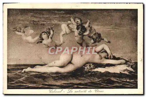 Cartes postales Cabanel La Nativite De Venus Erotique