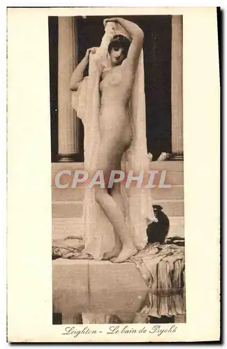 Cartes postales Leighten Le bain De Pscehe Erotique