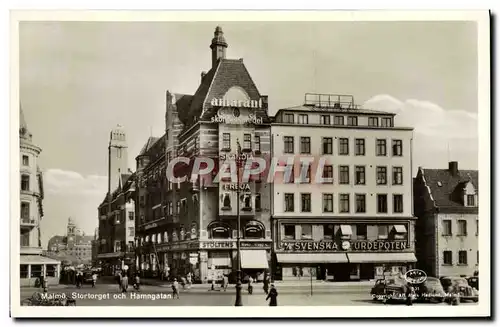 Cartes postales Malmo Stortorget och Hamngatan