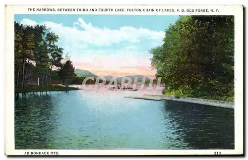 Cartes postales The Narrows Between Third And Fourth Lake Fulton Chain of lakes PO OLd Forge NY