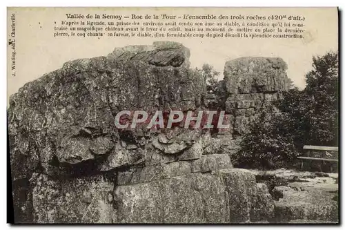 Cartes postales Vallee De La Semoy Roc De La Tour L&#39Ensemble Des Trois Roches