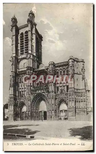 Cartes postales Troyes La Cathedrale Saint Pierre Et Saint Paul