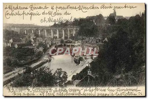 Cartes postales Dinan Vue generale prise du Saut a ane