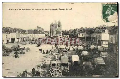 Cartes postales Le Neubourg La Plac Un Jour De Marche