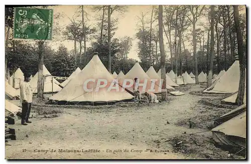 Cartes postales Camp De Maisons Laffitte Un Coin Du Camp Militaria