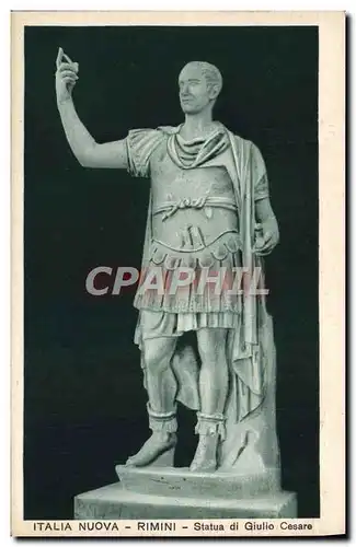 Cartes postales Italia Nuova Rimini Statua Di Giulio Cesare