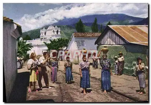 Cartes postales Pan American World Airways Guatemala Women Folklore