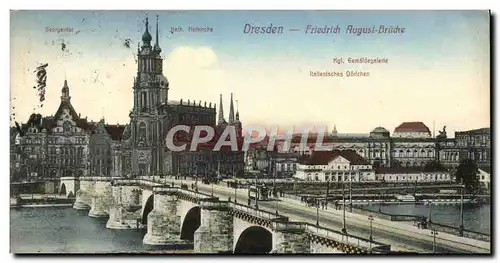 Cartes postales Dresden Friedridh August Brucke
