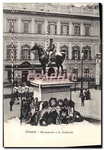 Cartes postales Genova Monumento a G Garibaldi