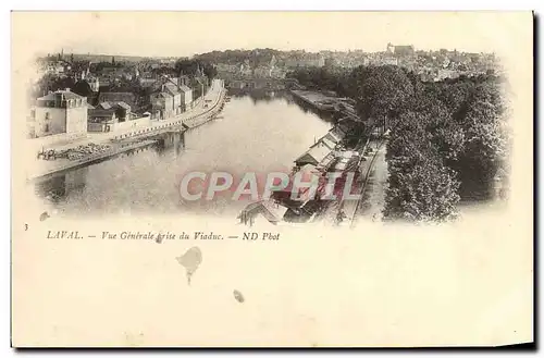 Cartes postales Laval Vue Generale Prise du viaduc