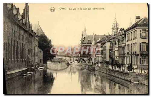 Cartes postales Gand La Lys et le Quai des Dominicains