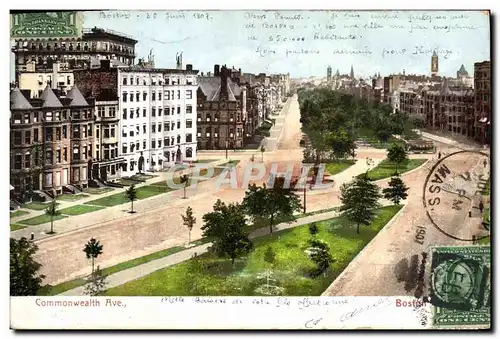 Cartes postales Commonwealth Ave Boston