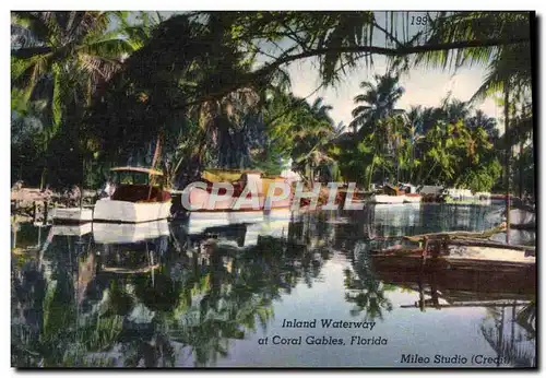 Cartes postales Inland Waterway At Coral Gables Florida