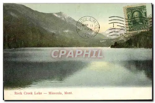 Cartes postales Rock Creek lake Missoula Montana