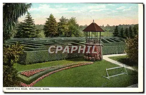 Cartes postales Cedar Hill Maze Waltham Mass