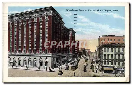 Cartes postales Lower Monroe Avenue Grand Rapids Detroit Mich