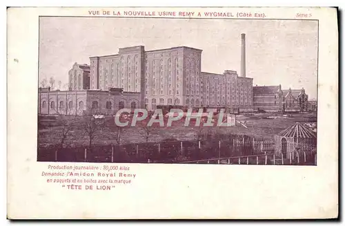 Cartes postales Vue De la Nouvelle Usine Remy Wygmael Publicite Amidon Royal Remy