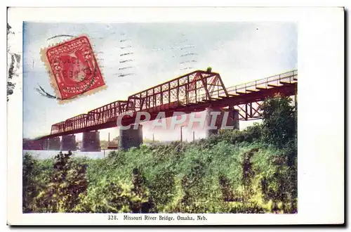 Cartes postales Missouri River Bridge Omaha Neb