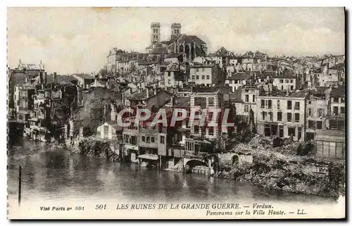 Cartes postales Les Ruines De La Grande Guerre Verdun Militaria