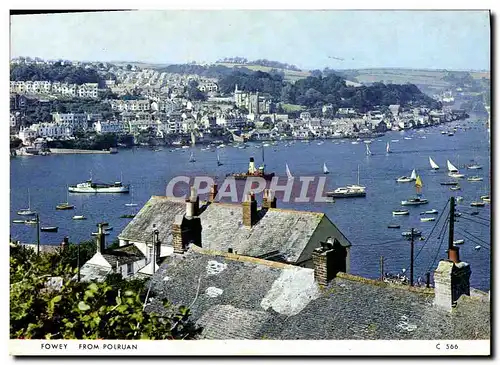 Cartes postales moderne Fowey From Poluruan