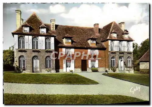 Cartes postales moderne Manor Normand Vieux Pont Le Lieu Rocher Garni Au Centre De Brigues Plates Et Colorees