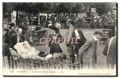 Cartes postales Lourdes Embarquement des Malades