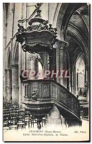 Cartes postales Chaumont Eglise Saint Jean Baptiste La chaire