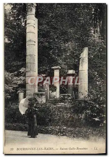 Cartes postales Bourbonne Les Bains Ruines Gallo Romaines