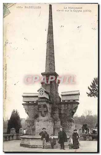 Cartes postales Bazeilles Le Monument eleve sur la Crypte